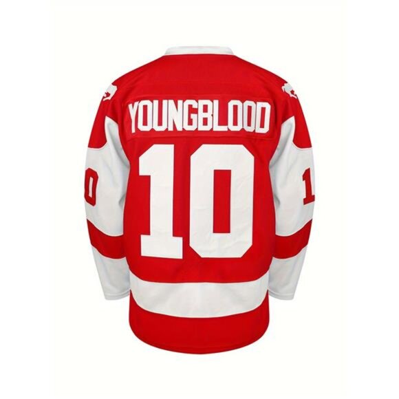New Youngblood Hamilton Mustangs Hockey Jersey - Red/White Men's Fan Gear - Picture 3 of 5